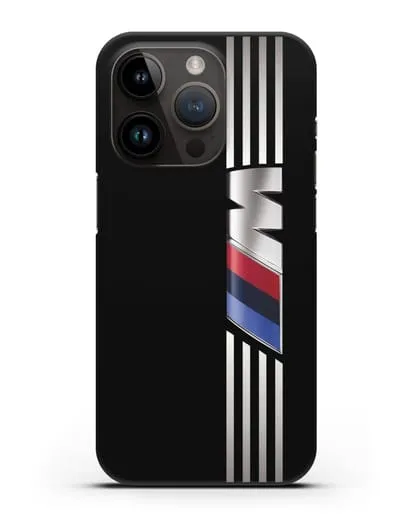 Чехол с символикой BMW M серия силиконовый для iPhone 14 Pro