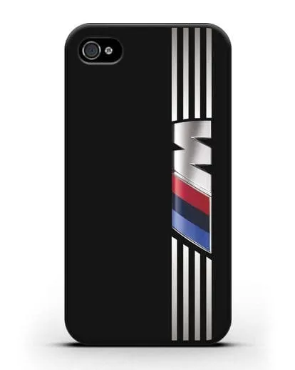 Чехол с символикой BMW M серия силиконовый для iPhone 4/4s
