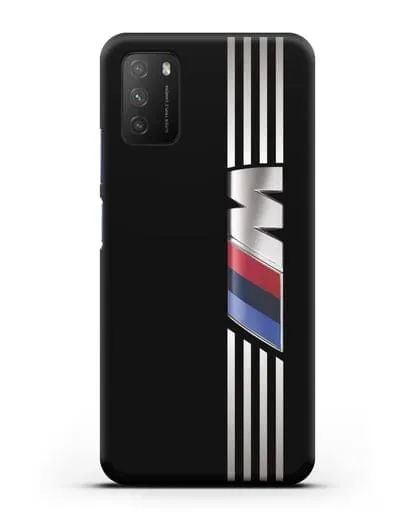 Чехол с символикой BMW M серия силиконовый для Xiaomi Poco M3