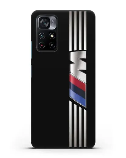 Чехол с символикой BMW M серия силиконовый для Xiaomi Poco M4 Pro 5G