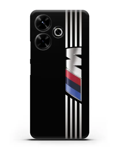 Чехол с символикой BMW M серия силиконовый для Xiaomi Poco M6