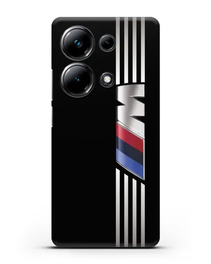 Чехол с символикой BMW M серия силиконовый для Xiaomi Poco M6 Pro