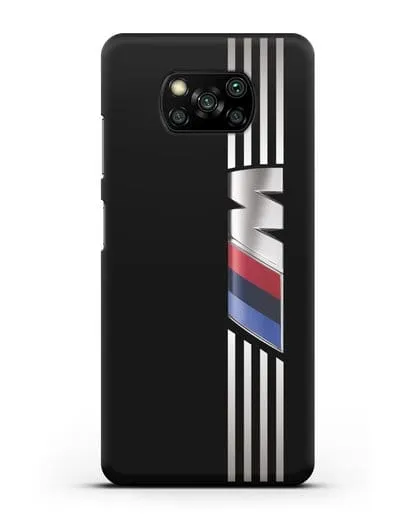 Чехол с символикой BMW M серия силиконовый для Xiaomi Poco X3