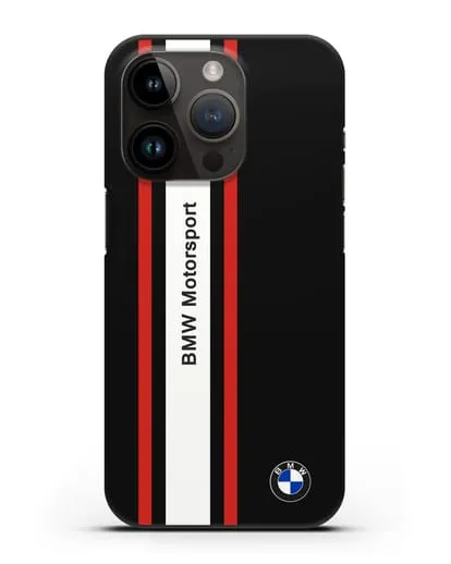 Чехол BMW Motorsport силиконовый для iPhone 14 Pro