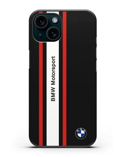 Чехол BMW Motorsport силиконовый для iPhone 15