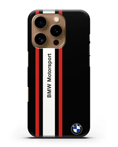 Чехол BMW Motorsport силиконовый для iPhone 16 Pro