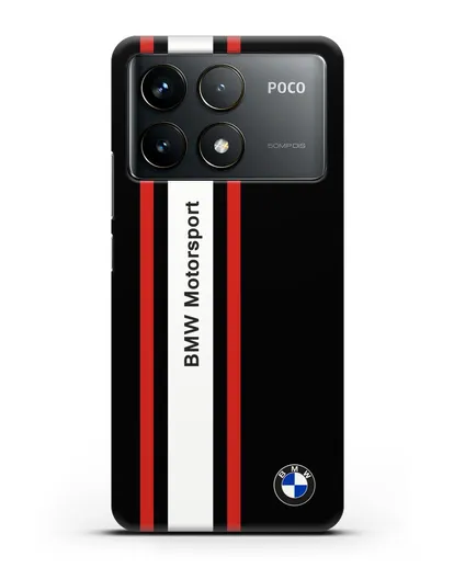Чехол BMW Motorsport силиконовый для Xiaomi Poco F6 Pro