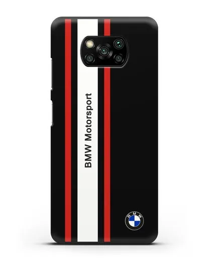 Чехол BMW Motorsport силиконовый для Xiaomi Poco X3 Pro