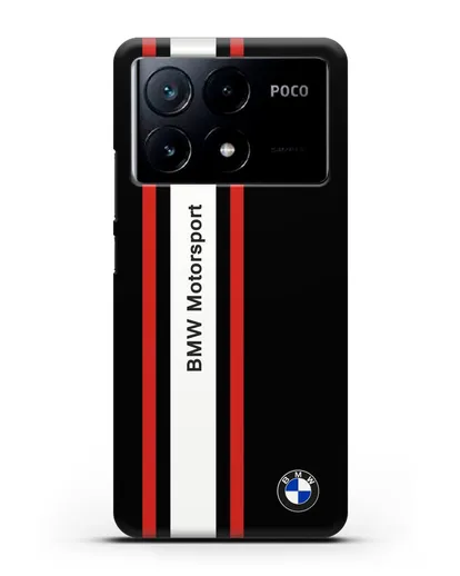 Чехол BMW Motorsport силиконовый для Xiaomi Poco X6 Pro