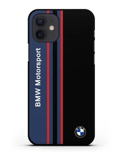 Чехол с надписью BMW Motorsport силиконовый для iPhone 12