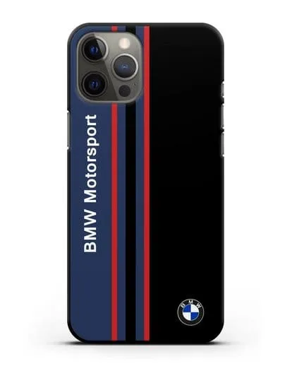 Чехол с надписью BMW Motorsport силиконовый для iPhone 12 Pro Max