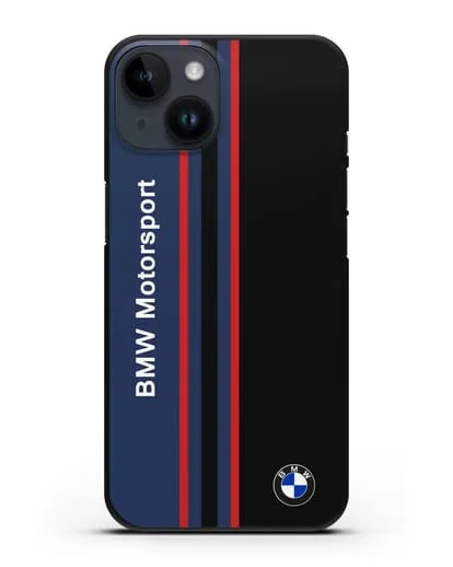 Чехол с надписью BMW Motorsport силиконовый для iPhone 14