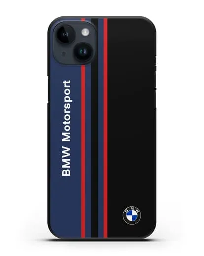 Чехол с надписью BMW Motorsport силиконовый для iPhone 14 Plus