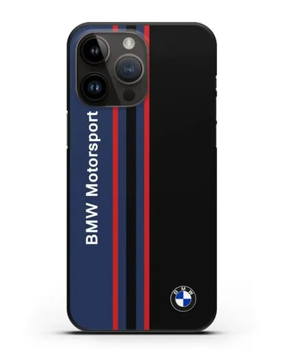 Чехол с надписью BMW Motorsport силиконовый для iPhone 14 Pro Max