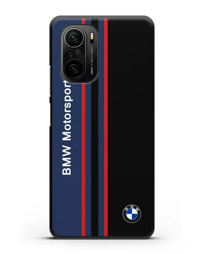 Чехол с надписью BMW Motorsport силиконовый для Xiaomi Poco F3 Pro