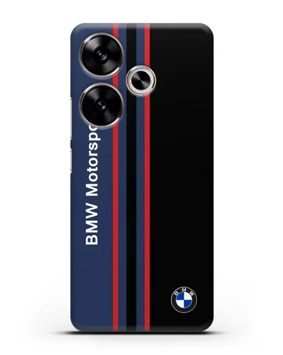 Чехол с надписью BMW Motorsport силиконовый для Xiaomi Poco F6