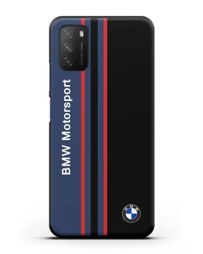 Чехол с надписью BMW Motorsport силиконовый для Xiaomi Poco M3