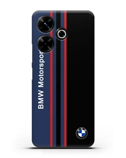 Чехол с надписью BMW Motorsport силиконовый для Xiaomi Poco M6