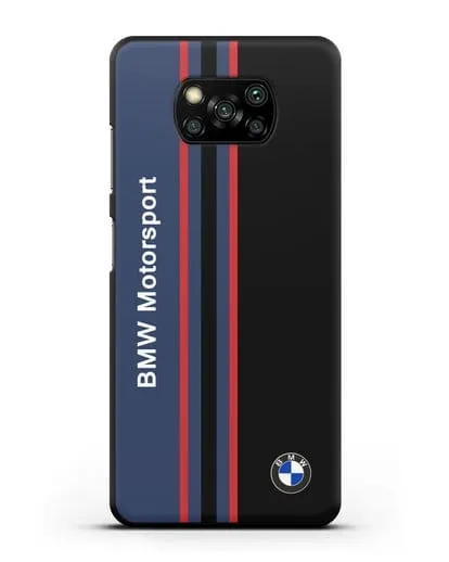 Чехол с надписью BMW Motorsport силиконовый для Xiaomi Poco X3