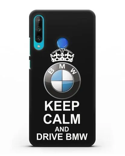 Чехол с надписью Keep Calm and Drive BMW силиконовый для Honor 9C