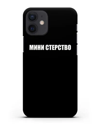 Чехол с надписью Мини стерство силиконовый для iPhone 12 mini