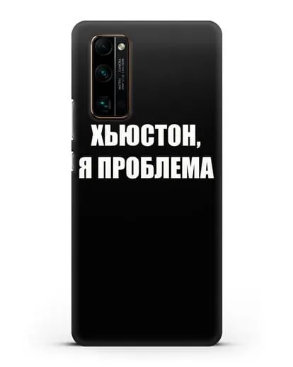 Чехол с надписью Хьюстон, я проблема силиконовый для Honor 30 Pro Plus