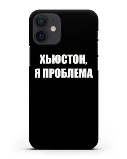 Чехол с надписью Хьюстон, я проблема силиконовый для iPhone 12 mini