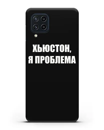 Чехол с надписью Хьюстон, я проблема силиконовый для Samsung Galaxy M22 [M225F]
