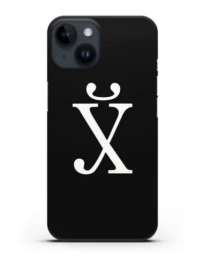 Чехол с надписью Руский иероглиф силиконовый для iPhone 14