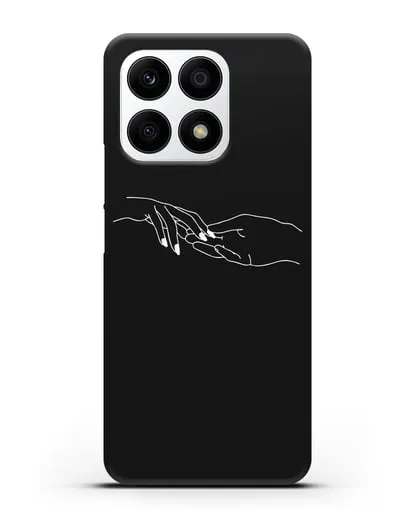 Чехол с рисунком одной линией Прикосновение силиконовый для Honor X8a