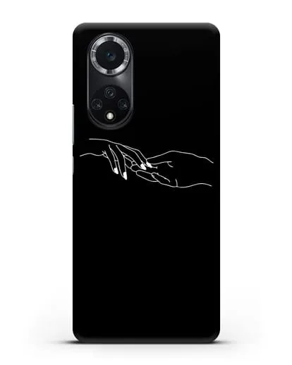 Чехол с рисунком одной линией Прикосновение силиконовый для Huawei Nova 9