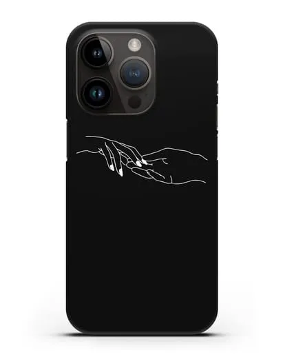 Чехол с рисунком одной линией Прикосновение силиконовый для iPhone 14 Pro