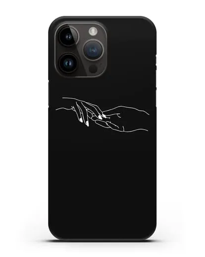 Чехол с рисунком одной линией Прикосновение силиконовый для iPhone 14 Pro Max