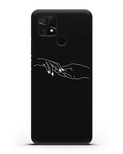 Чехол с рисунком одной линией Прикосновение силиконовый для Xiaomi Poco C40