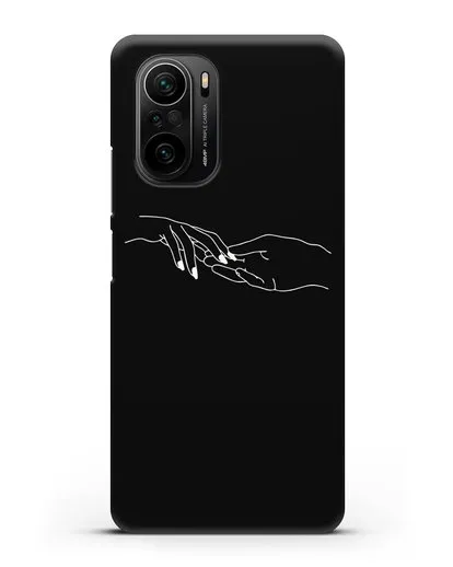 Чехол с рисунком одной линией Прикосновение силиконовый для Xiaomi Poco F3