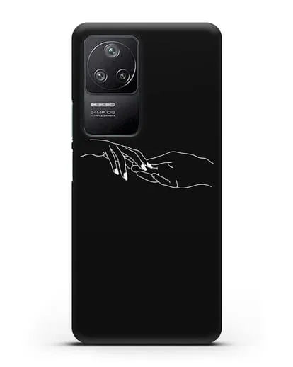 Чехол с рисунком одной линией Прикосновение силиконовый для Xiaomi Poco F4