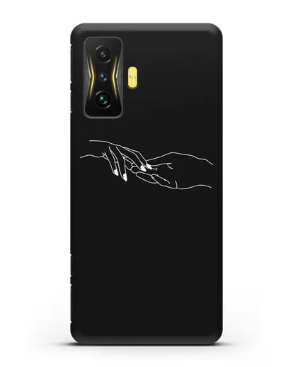 Чехол с рисунком одной линией Прикосновение силиконовый для Xiaomi Poco F4 GT