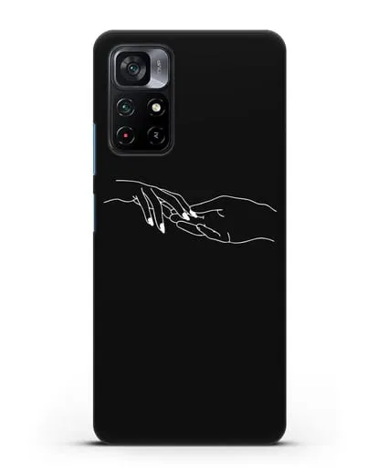 Чехол с рисунком одной линией Прикосновение силиконовый для Xiaomi Poco M4 Pro 5G