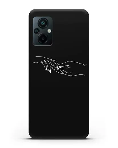 Чехол с рисунком одной линией Прикосновение силиконовый для Xiaomi Poco M5