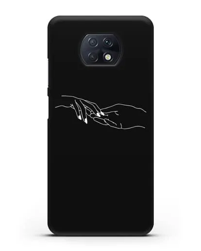 Чехол с рисунком одной линией Прикосновение силиконовый для Xiaomi Redmi Note 9T