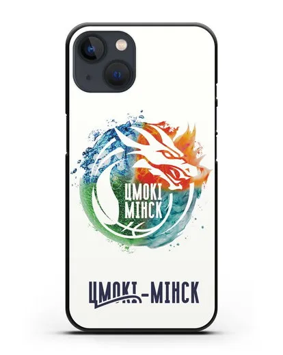 Чехол с символикой Цмоки-Минск силиконовый для iPhone 13
