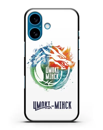 Чехол с символикой Цмоки-Минск силиконовый для iPhone 16