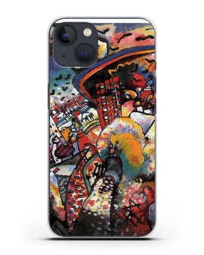 Чехол Москва. Красная площадь (Кандинский Василий) силиконовый для iPhone 13 Mini