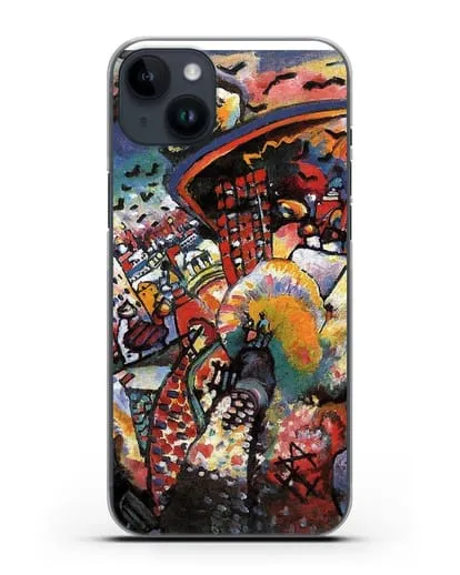 Чехол Москва. Красная площадь (Кандинский Василий) силиконовый для iPhone 14 Plus