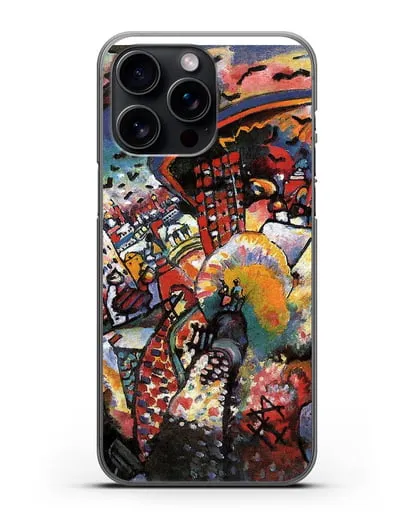 Чехол Москва. Красная площадь (Кандинский Василий) силиконовый для iPhone 15 Pro Max