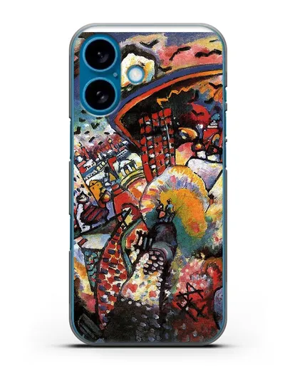 Чехол Москва. Красная площадь (Кандинский Василий) силиконовый для iPhone 16