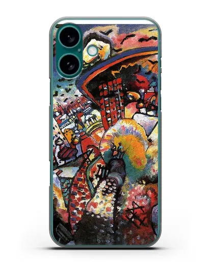 Чехол Москва. Красная площадь (Кандинский Василий) силиконовый для iPhone 16 Plus