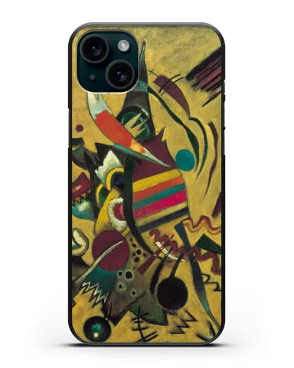 Чехол Точки (Кандинский Василий) силиконовый для iPhone 15 Plus