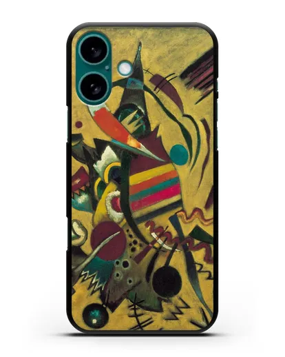 Чехол Точки (Кандинский Василий) силиконовый для iPhone 16 Plus