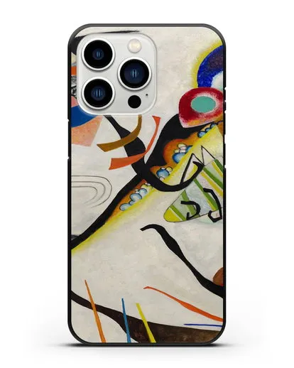 Чехол Синий сегмент (Кандинский Василий) силиконовый для iPhone 13 Pro